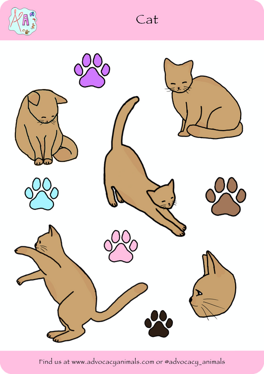 Cat Sticker Sheet
