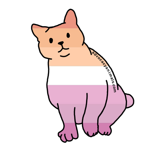 Lesbian Pride Cat Sticker