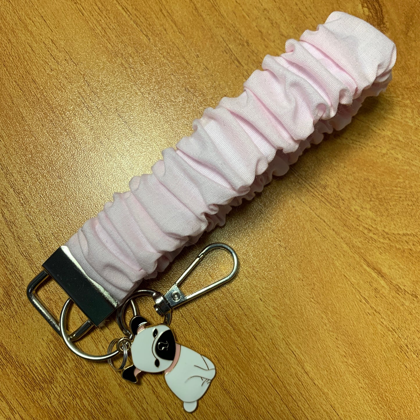 Pink Cotton Wristlet