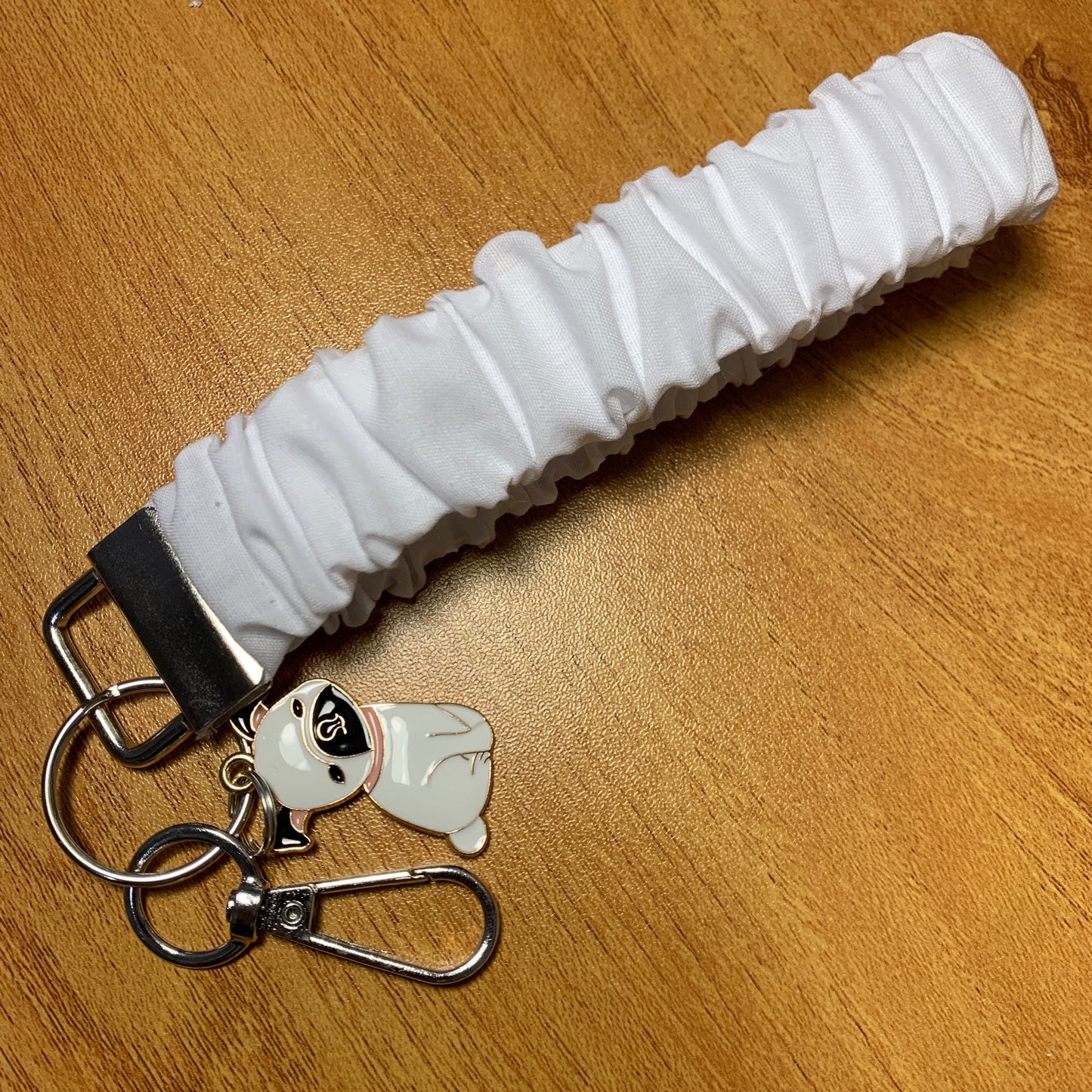 White Cotton Wristlet