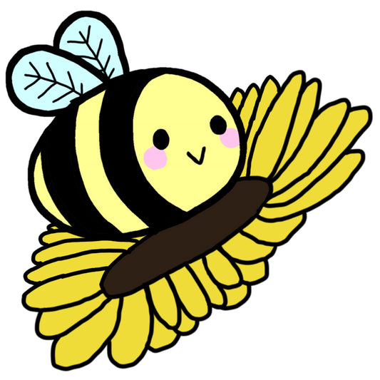 Buzzbee Sunflower Die Cut Sticker
