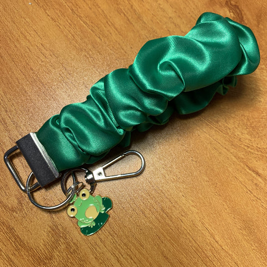 Light Green Satin Wristlet