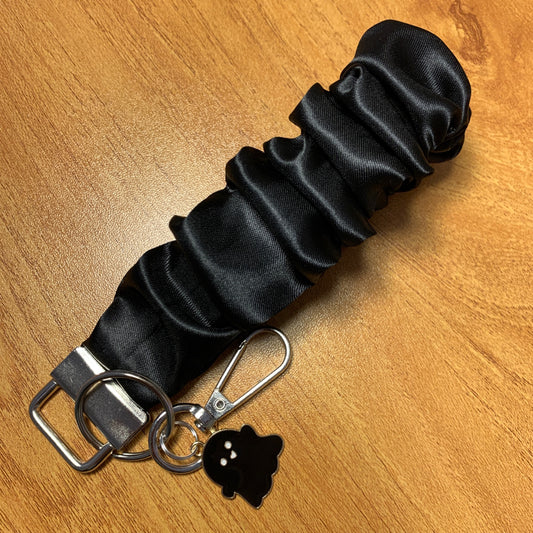 Black Satin Wristlet